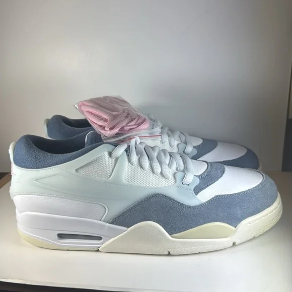 Air Jordan 4 RM White Diffused Blue Ashen Slate Men’s Size 13 Sneakers Shoes